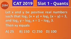 CAT 2019 | Slot 1 | Quantitative Aptitude | Arithmetic - Logarithms | 2IIM CAT Coaching