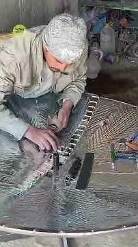 Parabolic Solar Cooker Manufacturing Complete Process #solar #manufacturing #process #cooker #making