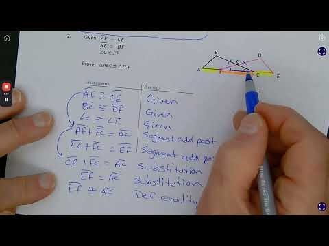 Geometry Practice With Proofs Handout
