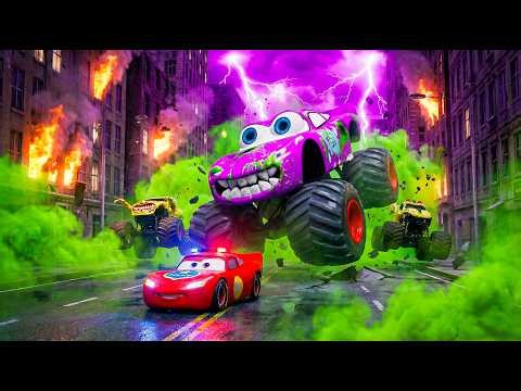 What if McQueen was a Monster Truck? Monster Truck, BeamNG.drive, Epic Jumps, Story.