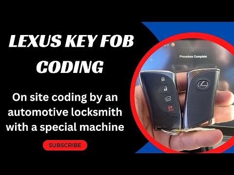 Lexus Key Fob Coding by An Automotive Locksmith On-site
