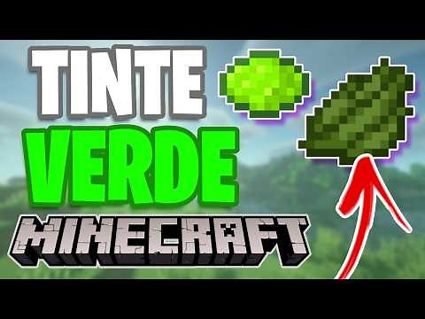 ✅HOW TO MAKE DARK AND LIGHT GREEN DYE 💎 IN MINECRAFT👈
