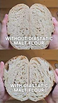What is diastatic malt flour and can it really improve your sourdough loaves? 👀 #sourdough #bread