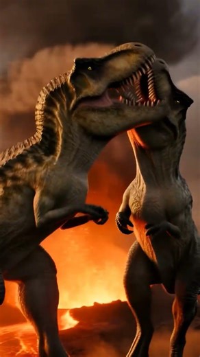 T-rex vs T-rex gigante/ #peleasdetitanes #batallasepicas #versus