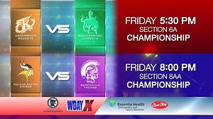 The Fargodome hosts High School Football action this Friday! Watch WDAY Xtra on Friday, November 1st for the Minnesota State High School League Section Championships LIVE! - 5:30 PM - Section 6A Championship Underwood Rockets vs Breckenridge Cowboys - 8:00 PM - Section 8AA Championship Pelican Rapids Vikings vs Barnesville Trojans Watch WDAY Xtra or www.inforum.com for a live stream of the event. | WDAY TV News | Facebook