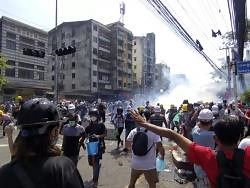 Defying deadly crackdown, crowds again protest Myanmar coup
