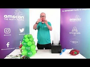 Balloon Christmas Tree Centrepieces