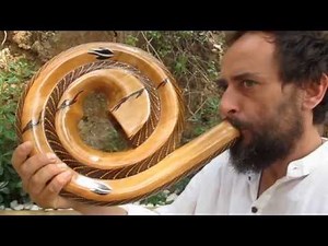 SPIRAL DIDGERIDOO PAINTED