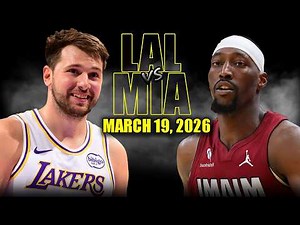 Los Angeles Lakers vs Miami Heat Full Game Highlights – March 19, 2026 | NBA Season