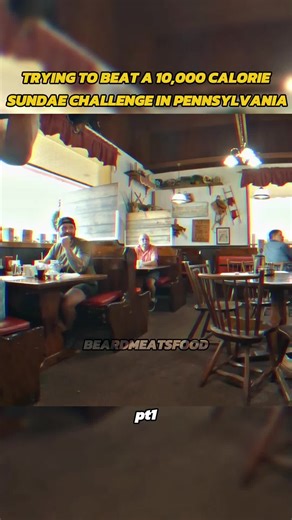 Trying to beat a 10,000 calorie sundae challenge in Pennsylvania pt1 #Eatingshow #FoodChallenge #food #eating #cream