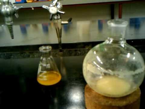 trituration of crude Ph3COH Grignard Org I lab.3gp