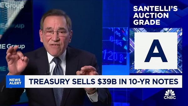 Treasury sells $39 billion in 10-year notes