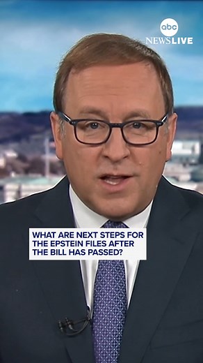 “A defeat on this scale has just never happened to [President] Trump before and frankly, he seems rattled by it.” Chief Washington Correspondent Jon Karl breaks down the anticipated release of the Epstein files. The Senate is expected to receive the House-passed version of the bill and send it to President Trump's desk for a signature. Read more: https://abcnewslive.visitlink.me/3y64kr | ABC News Live