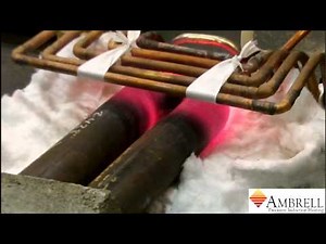 Bending a steel pipe with induction