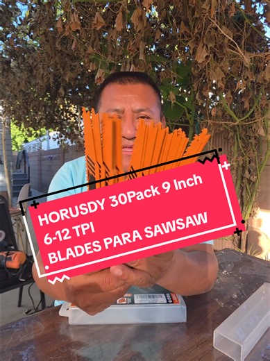 HORUSDY 30Pack 9 Inch 6-12 TPI BLADES PARA SAWSAW #ForYou #tiktokshop #mateoconstructioninc #nayomateo #ventas