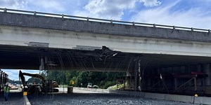 I-16 westbound to remain closed at Chatham Parkway through the weekend due to equipment hitting overpass