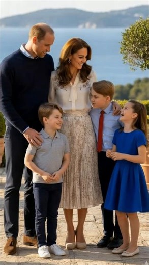 The Harmony of William, Kate, and the Children in Springtime #royalfamily #princeharry