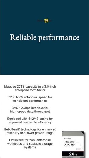 WUH722020BL5204 Western Digital Ultrastar DC HC560 20TB Internal Hard Drive #WUH722020BL5204
