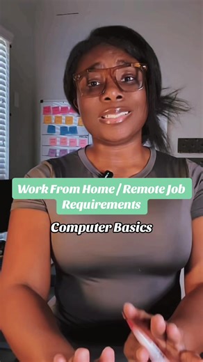 REMOTE JOBS 2024 You have gotta learn how to use a computer, just computer basics. I grew up with a typewriter so i understand change is hard 😆 but if you want that work from home job, that remote job, that travel while getting paid life… 🤷🏾‍♀️ #workfromhome #remotework #computerbasics