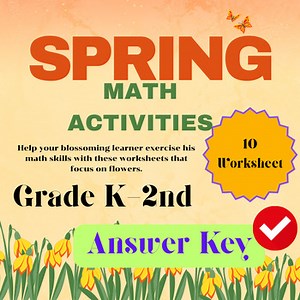 Spring Activities - Flower Theme Worksheets for Grades K–2| Math Activities