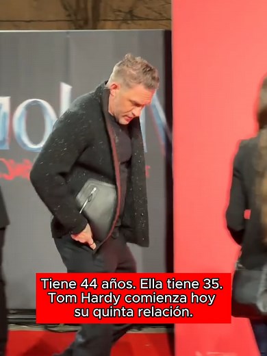 Tiene 44 años. Ella tiene 35. Tom Hardy comienza hoy su quinta relación.