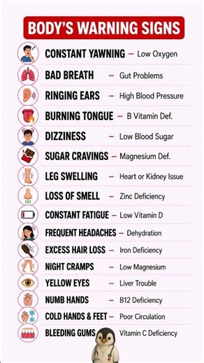 🚨 Body Warning Signs You Should Never Ignore