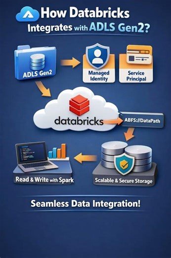 How Azure Databricks integrates with ADLS Gen2?
