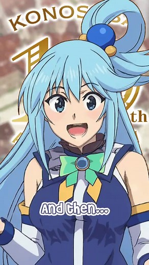 Aqua Celebrates KonoSuba's 10th Anniversary