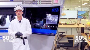 As an advanced manufacturing engineer, I split my time between two labs. 50% of the time, you can find me in the design lab creating 3D CAD models. The other 50%, I’m in the printing lab watching those designs come to life in the 3D printer. | GE