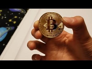 2013 Bitcoin 1 Troy Oz .999 Fine Copper Gold Plated Commemorative Coin