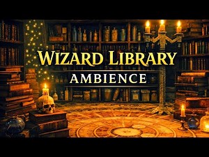 Wizard Library Ambience 📚 Relaxing Fantasy Music for Study, Focus & Sleep (1 Hour)
