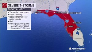 Severe weather to strike the Southeast