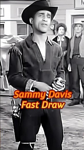 Sammy Davis Jr., one of the fastest draws! #fastdraw #westernmovies #fastestactor