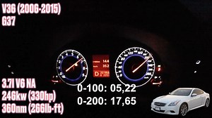 英菲尼迪 G35 vs G37 vs Q60 0-200公里加速对比_哔哩哔哩_bilibili