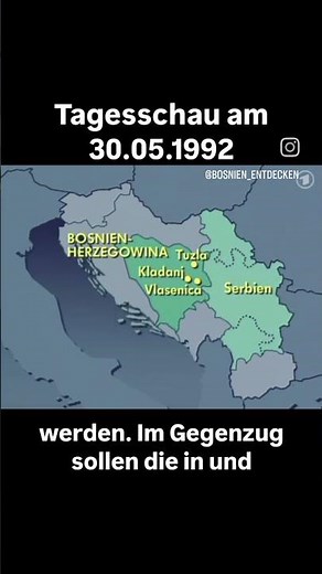 Bosnia War, May 30, 1992, Tagesschau