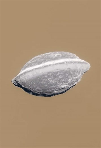 Looks Like a Clam Shell — Adrastea over Jupiter (Jupiter XV) #Adrastea #Jupiter #Moons #Astronomy #Space