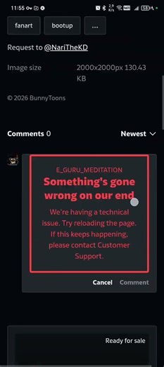 bad news i hot error on Deviantart please can you fix this?