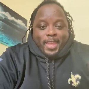 Message from Charles Grant! Remember to wear your black and gold today and share photos with us by using #BlackAndGoldMonday in your post! ⚜️ | New Orleans Saints