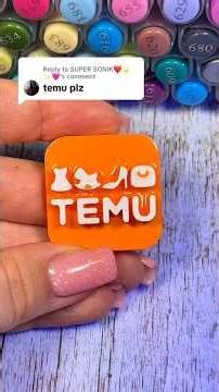Temu Logo Printed & Painted #logo #logodesign