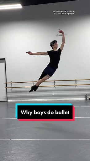 Like if you’re a boy do ballet, it’s cool. Period. @MasterBalletAcademy #ballet #balletdancer #strong