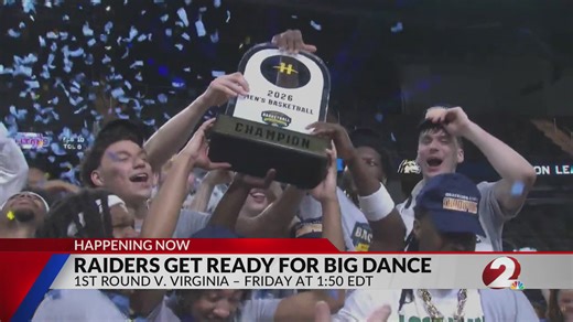 Wright State Raiders get ready for Friday's NCAA March Madness game