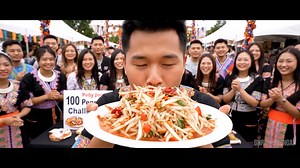 A Day At The Hmong Festival: 100 Pepper Papaya Challenge. | Vaj Pete