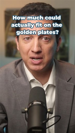 9.1K views · 203 reactions | How much could actually fit on the golden plates? This is a major challenge for Mormon history. Watch the full episode here: https://youtu.be/I-i_7k5i88g | The Counsel of Trent | Facebook