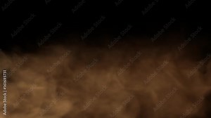 High Quality Smoke Loop - Warm Color - with alpha channel, 30 ips High Definition Pre-Keyed stock footage element for compositing. Ideal for visual effects & motion graphics. Stock Video