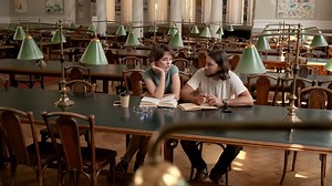Free stock video - Young students studying in library