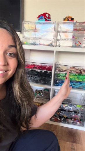 Once he started getting into the bigger sets, I had a bucket with broken sets and Lego parts everywhere and it was so hard to sort through. So as a dedicated @LEGO Mom (and builder myself 😊) I needed a system where he could easily rebuild his sets. I ordered these bins from @target and it’s been a game changer for my kid! He actually enjoys putting the parts in their color bins too when we have extra Lego from other builds! #lego #legolover #legotiktok #mom #momtok