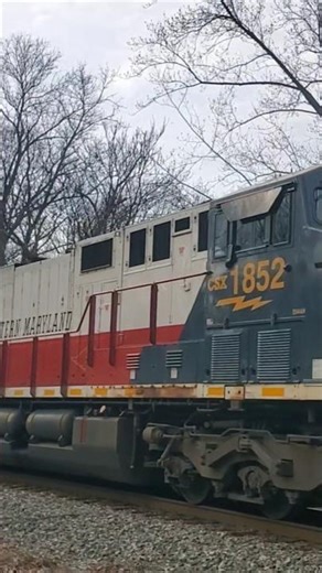 CSX 1852 Western Maryland Sailing west on the B&O OML on empty coal train 3/25/26