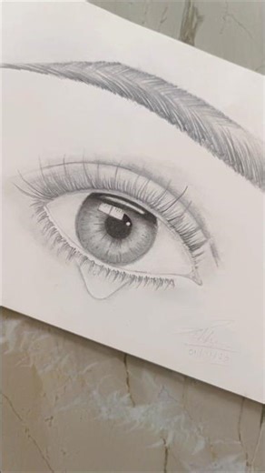 eye drawing | pencil art 🖊️|#art #diy #drawing |
