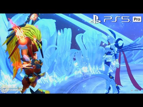 Digimon Story Time Stranger: Dianamon Boss Fight (Easy Boss) & Apollomon Join - Fire & Ice at War