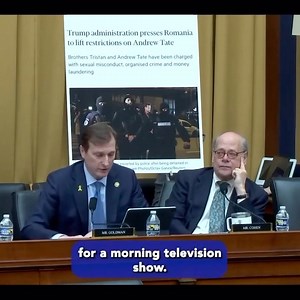 Rep. Daniel Goldman blasts the Trump regime for reportedly pressuring Romania to lift restrictions on Andrew Tate: | The Resistance